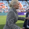 Ted Lasso Season 4 Hannah Waddingham Long Houndstooth Trench Coat
