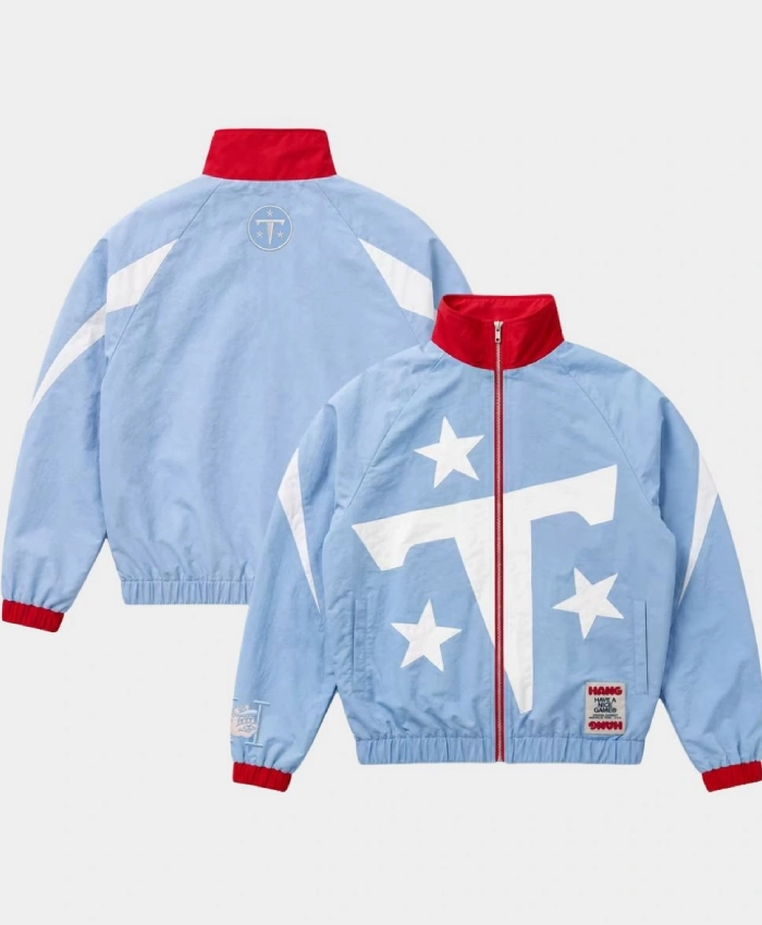 Tennessee Titans HANG Light Blue Full Zip Track Jacket