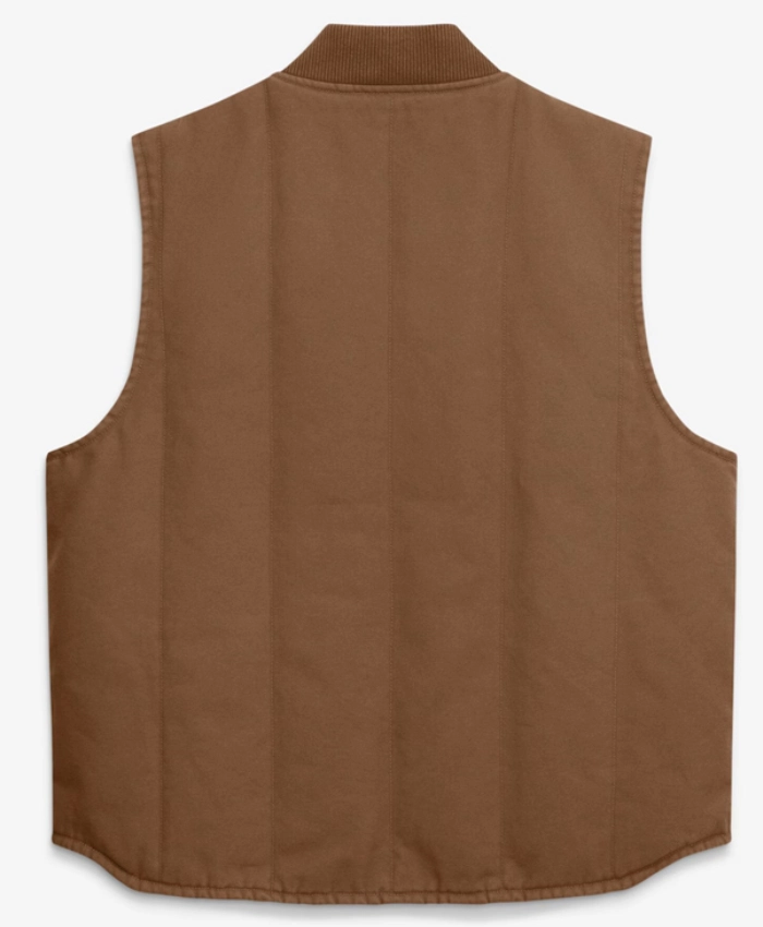 Texas Longhorns Academic Brown Padded Full Zip Cotton Vest