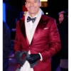 The New Years Eve Celebration Ryan Seacrest Party Burgundy Blazer