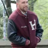 Tommy Hilfiger Travis Kelce Mixed Media Wool Varsity Jacket Sale