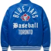 Toronto Blue Jays Modern Originals Full Snap Royal Satin Jacket Sale