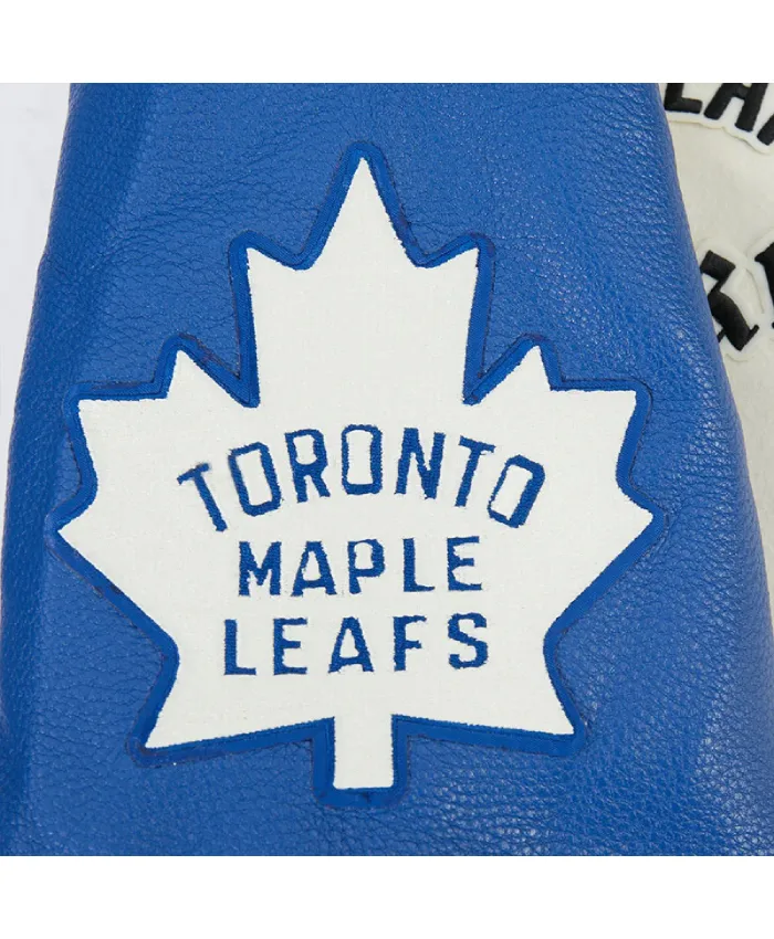 Toronto Maple Leafs Modern Originals Classic Rib Blue and White Wool Jacket