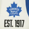 Toronto Maple Leafs Modern Originals Classic Rib Blue and White Wool Varsity Jacket Sale