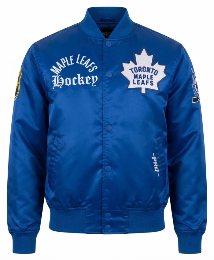 Toronto Maple Leafs Modern Originals Royal Satin Jacket Sale 