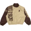 Travis Scott Cactus Jack x Nike Cactus Court Zip Beige And Brown Windbreaker Jacket