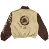 Travis Scott Cactus Jack x Nike Cactus Court Zip Beige And Brown Windbreaker Track Jacket