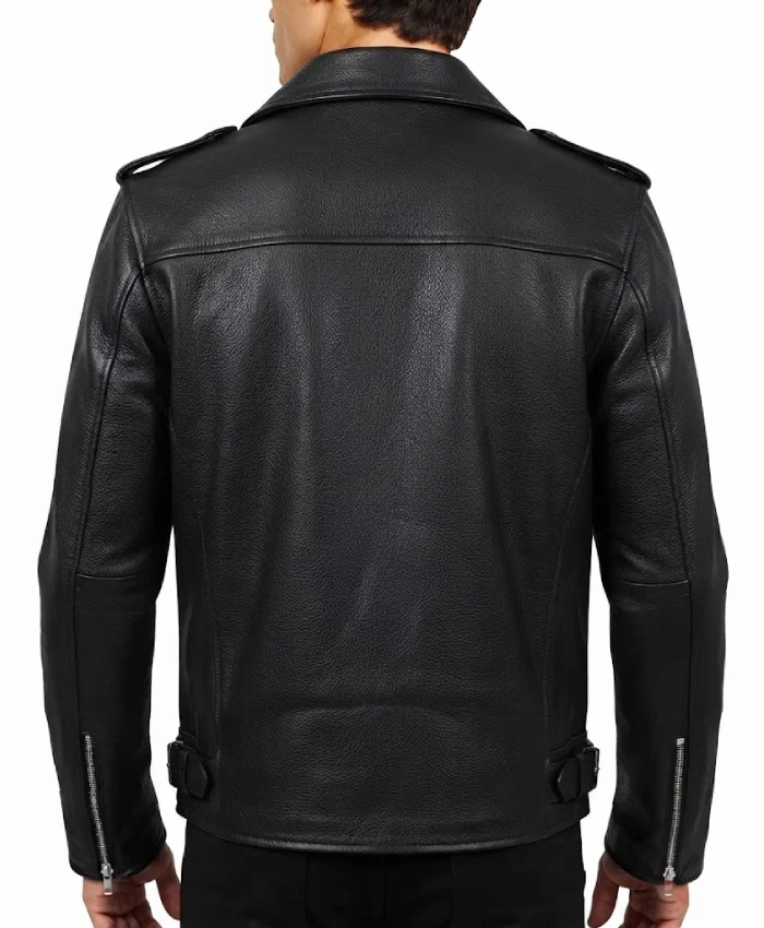 Trendy Black Premium Leather Jacket For Mens