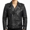 Trendy Black Premium Motorcycle Jacket For Mens