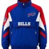Trendy Buffalo Bills Starter Half Zip Royal Blue Jacket