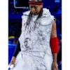 US Open 2026 Naomi Osaka Off White Patches Custom Hooded Gown