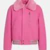 US Open Event 2026 Final Naomi Osaka Pink Wool Jacket
