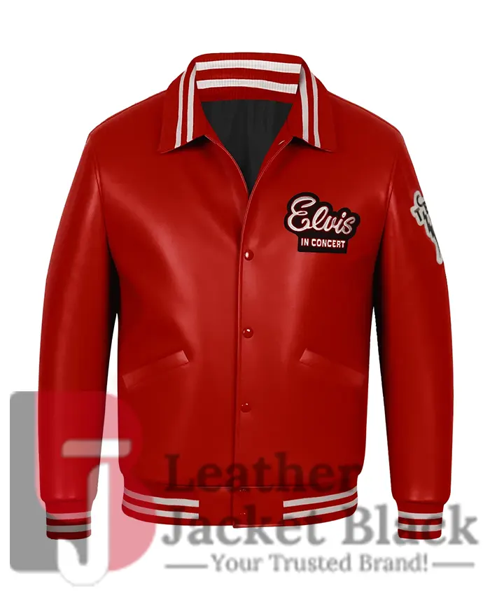 Elvis In Concert Varsity Bomber Jacket