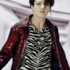 Jungkook Red Sequin Jacket