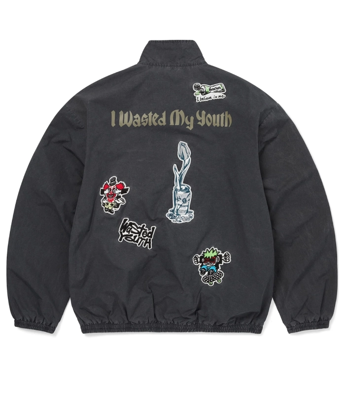 Wasted Youth 黒ジャケット W.Y. Sサイズ thisisneverthat x Wasted Youth jacket