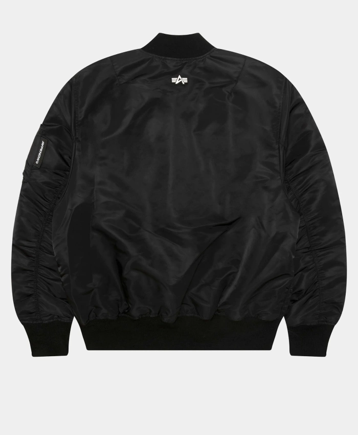 AAPE x Alpha MA1 Black Bomber Jacket