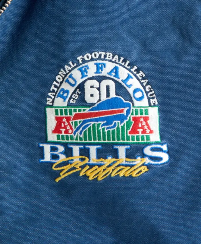 Abercrombie x NFL Hooded Blue Bomber Jacket For Men and Women