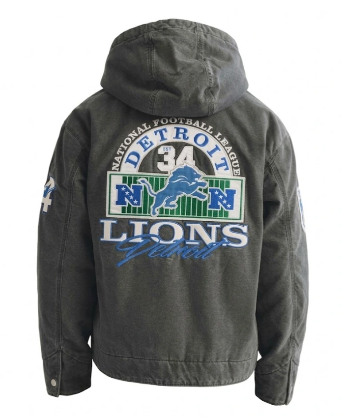 Abercrombie x NFL Hooded Grey Bomber Jacket For Men and Women
