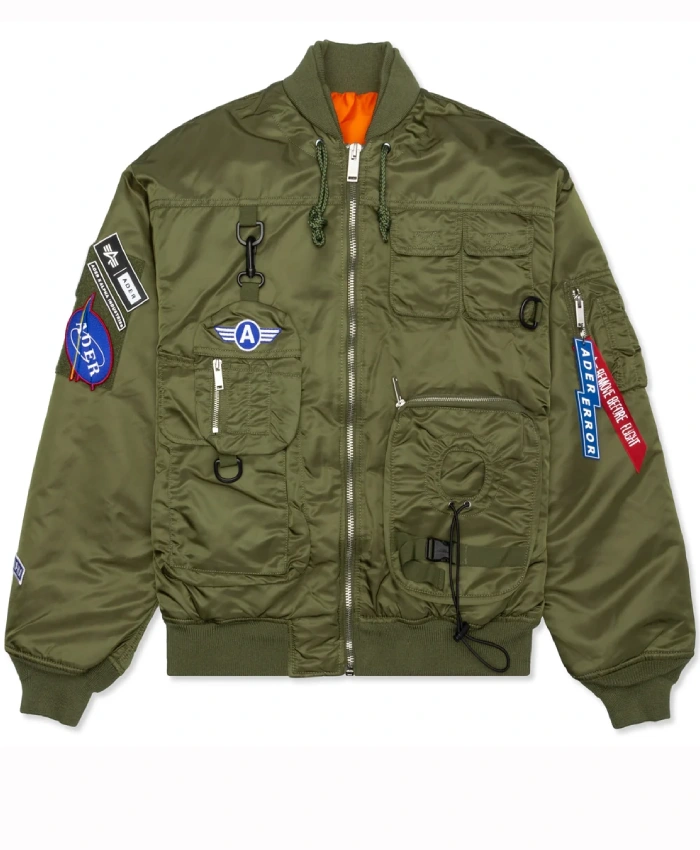 Ader Error X Alpha Industries Packable MA1 Green Jacket