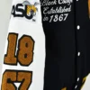 Alabama State University Motto Black Letterman Jacket