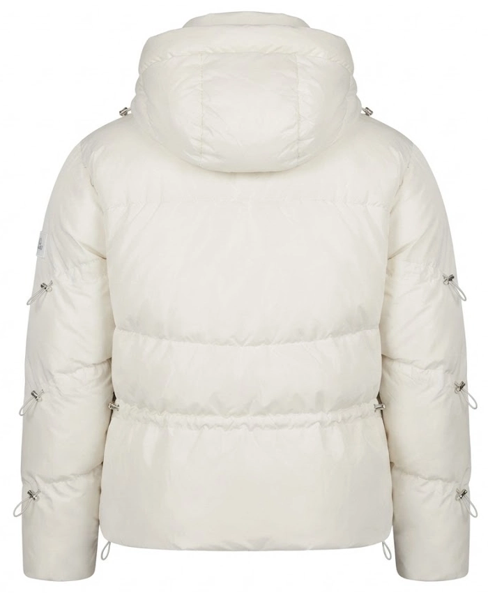 Alo Yoga Stunner White Puffer Hooded Jacket On Sale