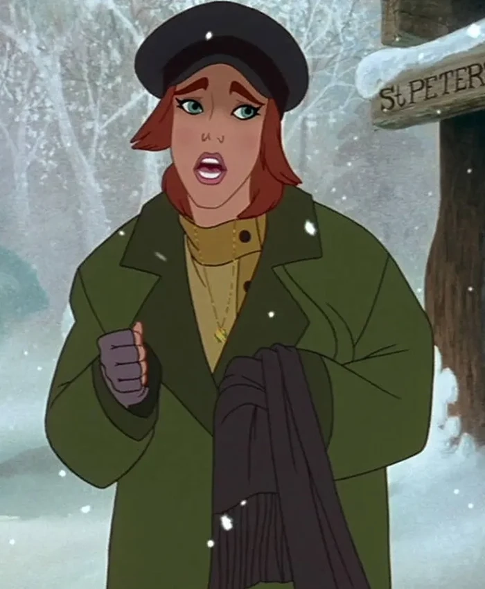 Anastasia Princess Anya Green Wool Coat