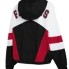 Atlanta Falcons Full Zip White and Black Windbreaker Jacket