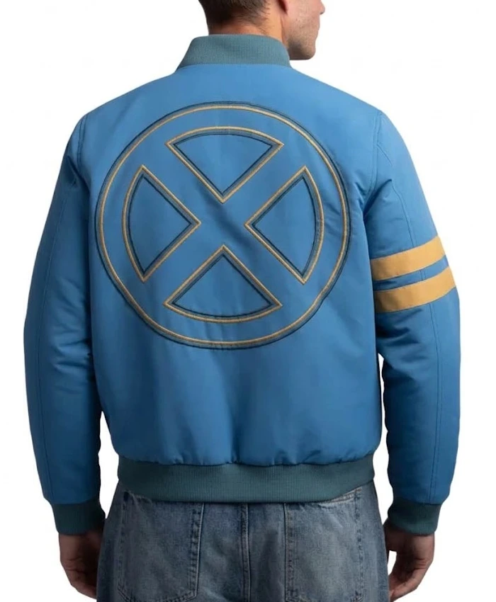 Avengers Doomsday NYCC Heroes and Villains X Men Ripstop Blue Bomber Jacket