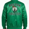 Boston Celtics Emerald Full Snap Green Jacket