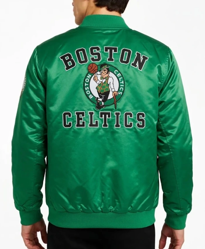 Boston Celtics Emerald Full Snap Green Jacket
