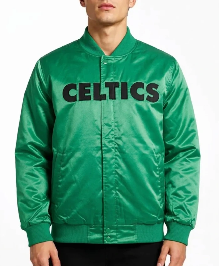 Boston Celtics Emerald Green Bomber Jacket