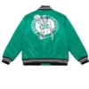 Boston Celtics Heavyweight Full Snap Green Jacket