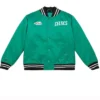 Boston Celtics Heavyweight Full Snap Green Satin Jacket