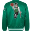 Boston Celtics Logo Mascot Green Satin Jacket Sale