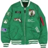Boston Celtics MA1 Kelly Green Bomber Jacket