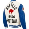 Buffalo Bills Modern Originals Classic Rib Wool Leather Jacket