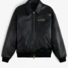 Buy ALD Technics Varsity Black Leather Jacket