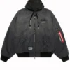 Buy Alpha X Aape Reversible Padded MA1 Quilted Black Hoodie