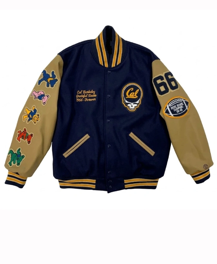 Buy Cal Athletics x Grateful Bears Letterman Varsity Jacket For Sale