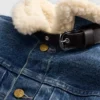 Buy Levis Sacai Sherpa Blue Jacket For Sale