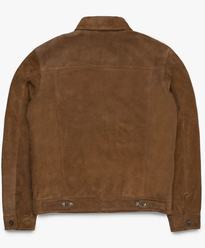Buy Motone Roughneck Reverse Brown Suede Trucker Jacket On Sale