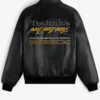 Buy Now ALD Technics Varsity Black Leather Jacket