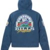 Buy Now Abercrombie x NFL Hooded Blue Bomber Jacket For Men and Women