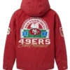 Buy Now Abercrombie x NFL Hooded Red Bomber Jacket For Men and Women