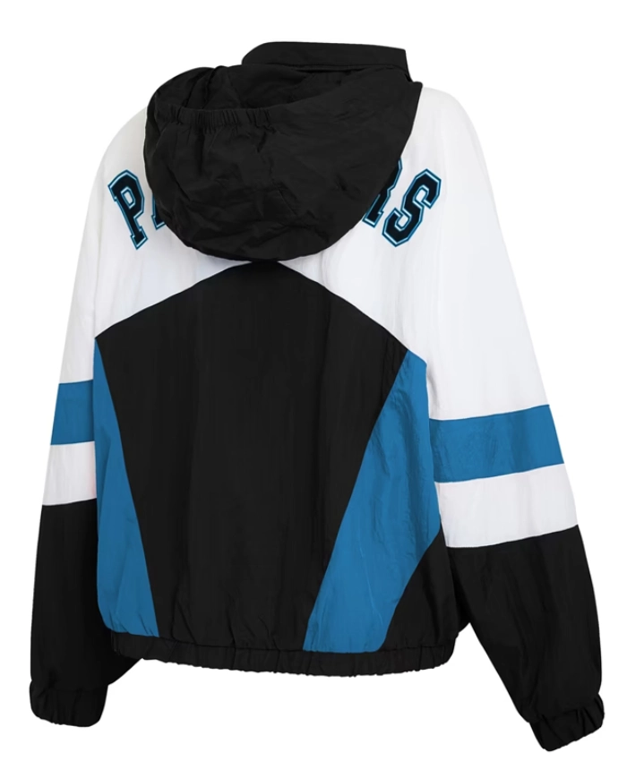 Buy Now Carolina Panthers Full Zip White and Black Jacket