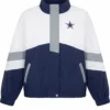 Buy Now Dallas Cowboys Full Zip Navy and White Windbreaker Jacket