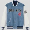 Buy Now Jackie Robinson Cotton Denim Varsity Jacket