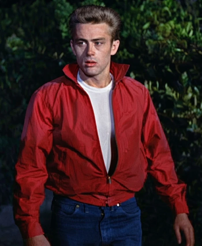 Buy Now James Dean Red Cotton Bomber Jacket