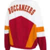 Buy Tampa Bay Buccaneers Full Zip White and Red Windbreaker Jacket