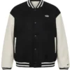 Caitlin Clark Basketball Black and White Varsity Jacket